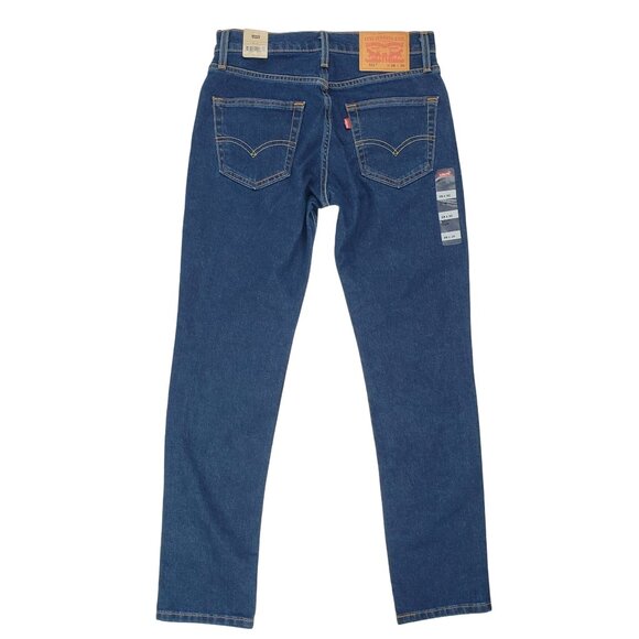Levi’s 511 Jeans Men 28x30 Slim Fit Low Rise Stretch Denim Blue Dark Wash NWT - Picture 1 of 9